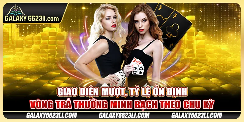 Giao diện mượt, tỷ lệ ổn định, vòng trả thưởng minh bạch theo chu kỳ