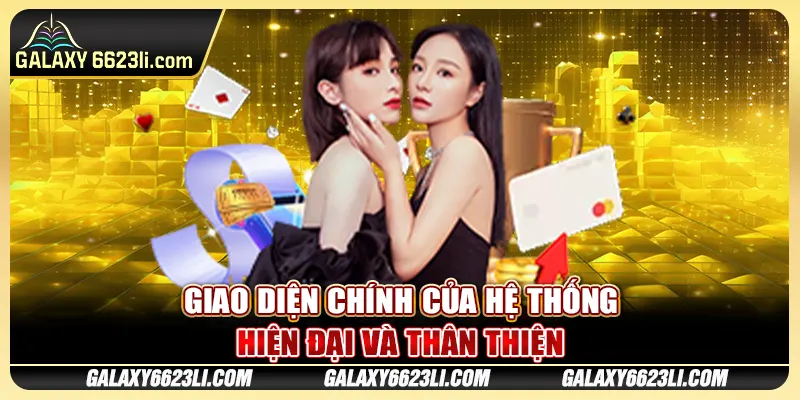 Giao diện chính của hệ thống hiện đại và thân thiện